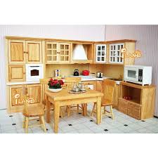 Miniature Dollhouse Kitchen Sets 1 12 Furniture Toy For Dolls Simulation Cabinet Cooking Dining Room Accessories Wooden Kitchen Cabinets Wood Kitchen Cabinets