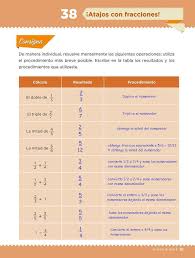 Libro para el maestro nivel: Atajos Con Fracciones Desafio 38 Desafios Matematicos Quinto Grado Contestado Tareas Cicloescolar