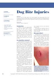 Pdf Dog Bite Injuries