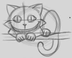 In this video how to draw cat easy drawings for beginners step by step. How To Draw The Cheshire Cat The Idea King Cheshire Cat Drawing Easy Drawings Alice In Wonderland Drawings