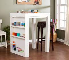 Tribesigns modern drafting desk drawing table with storage shelf, 55 inch large computer desk writing desk craft workstation with tiltable tabletop for artist, home office (black) 4.7 out of 5 stars 407 Craft Tables With Storage Attempting To Organize Your Creativity