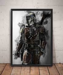 The Mandalorian Print Art Print Wall Art Home Decor Poster Canvas Print Art Decor Home Art Prints Wall Art Prints Canvas Prints