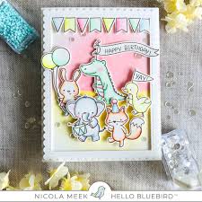 Where can i get a bluebird card. Nicky Noo Cards Party Parade Hello Bluebird Party Parade Hello Bluebird Scrapbook Paper Crafts