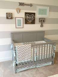 Let the little one in your home settle down to sleep in this incredible nursery set. Gray Blue Baby Boy Nursery Novocom Top