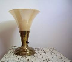 Mid Century Torchiere Table Lamp Opalescent Milk Glass Shade Great Working Lamp Lamp Antique Floor Lamps Torchiere Floor Lamp