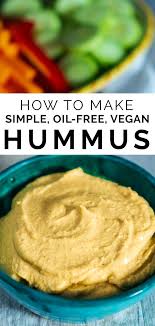 Simple Oil Free Hummus Our Wandering Kitchen Recipe Vegan Hummus Recipe Hummus Recipe Hummus