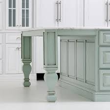 It's so nice to see something different than a here they chose a popping sea green which is lovely in combination with the exposed brick walls. Mint Green Kitchen Island Design Ideas