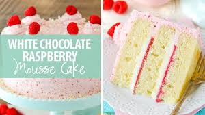 This gorgeous mud cake combines sweet, creamy white chocolate and wonderfully tart raspberries to create a divine dessert worthy of any celebration. White Chocolate Raspberry Mousse Cake Youtube