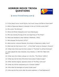 Ask questions and get answers from people sharing their experience with risk. Horror Movie Trivia Questions A Www Triviachamp Com