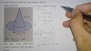 Check spelling or type a new query. Pembahasan Soal Luas Topi Bentuk Kerucut Dengan Pinggiran Lingkaran Youtube