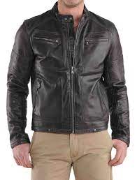 New Men S Leather Motorcycle Quilted Jacket Real Lambskin Soft Leather Mj15 Jackets Men Fashion Leather Jacket Men Stylish Jackets