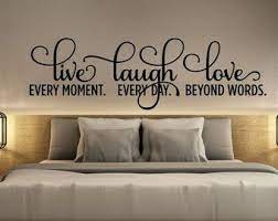 Bedroom Decor Bedroom Wall Decal Live Laugh Love Decal Etsy Wall Decals For Bedroom Wall Decor Bedroom Bedroom Decor