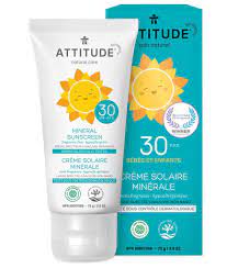 Vous avez une crème solaire achetée au supermarché ou en pharmacie ? Creme Solaire Minerale Pour Bebe Enfant Sans Fragrance I Attitude