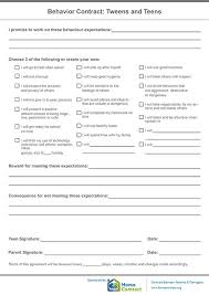 A behavioral contract in which one person seeks to change a target behavior. Behavior Contract Tweens And Teens Behavior Contract Kids Behavior Parenting Teens