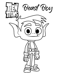 You can use our amazing online tool to color and edit the following coloring pages for teen boys. Beast Boy Teen Titans Coloring Pages Coloring Rocks