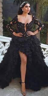 24 Black Wedding Dresses With Edgy Elegance Black Lace Wedding Dress Black Wedding Dresses Black Wedding Gowns