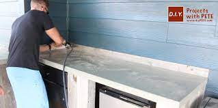 In fact, while it is a hard countertop material to the touch, it is actually a soft stone compared to other countertop options. How To Make Concrete Counters For An Outdoor Kitchen Diy Pete