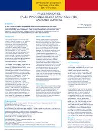 You can also use the letter to counter false accusations, an appeal for performance evaluation report at work or in legal circles to counter false evidence. Pdf False Memories False Innocence Belief Syndrome Fibs And Mind Control