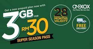Ambassador to the install button xbx.lv/3rcszmu. Onexox S Super Season Pass Gives You 3gb Of Data 28 Month Validity For Rm30 Soyacincau Com