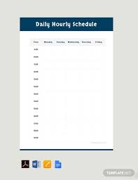 Welcome to my design portfolio on dribbble. Hourly Schedule Templates In Google Docs Template Net