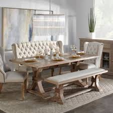 Archer Wood Bench Elegant Wood Benches Z Gallerie Dining Table With Bench Luxury Dining Room Oak Extending Dining Table