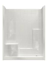 Mp Solid Surface Tile Sectional 60 X 32 Shower Left Hand Seat Tub To Shower Conversion Shower Remodel Shower Stall