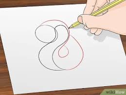 Drawing of a coiled snake. How To Draw A Snake 15 Steps With Pictures Wikihow