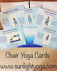 Pin By Sunlight Chair Yoga On Chair Yoga Yoga Cards Yoga Books Chair Yoga