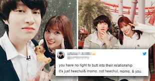 Only4heechul 【희철】 is heechul reaction to people mentioning momo ( after dating new) funny compilation part 2. Twice Momo And Super Junior Heechul S Supporters Slam Critics Say Age Is Just A Number