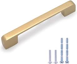 Weaverbird Cabinet Handles Gold Drawer Pulls 128 Mm Brushed Brass Kitchen Hardware - 5hole Centers Brass Kitchen Brass Kitchen Hardware Brass Kitchen Handles