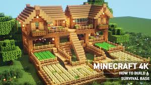 How do you survive minecraft? Minecraft Oak Survival Base House Tutorial How To Build In Minecraft 99 Youtube