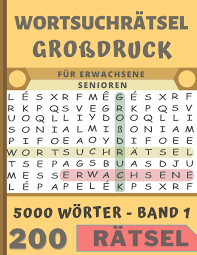 Im erzgebirge und in zwickau haben eltern genug von dem eingeschränkten leben ihrer kleinsten und. Wortsuchratsel Grossdruck Fur Erwachsene Senioren Und Kinder Ab 12 Jahren 200 Ratsel 5000 Worter Mit Losungen 1 Raster Pro Seite German Edition Deouf Actus 9798689526072 Amazon Com Books