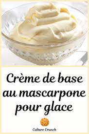 Creme De Base Au Mascarpone Pour Glac Et Semifreddo Recette Glace Sans Sorbetiere Recette Sucre Facile Recettes De Creme Glacee