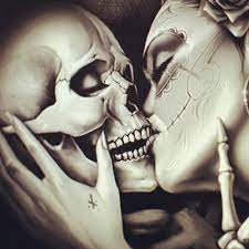 Calaveras de amor para novios. Pin De Alejandro De La Rosa En Skulls Reapers Manga De Craneo Og Abel Art Brazos Tatuados