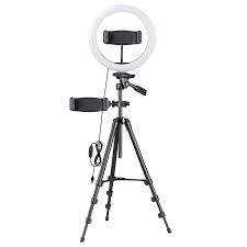 Yescom Led Ring Lighting Kit Dimmable For Live Stream Photo Video Makeup Phone Selfie Lamp Finial Wayfair