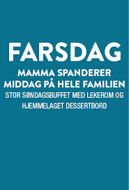 Benytt anledningen til å kjøpe en gave til farsdag for å feire pappa. Farsdagsbuffet Scandic Maritim