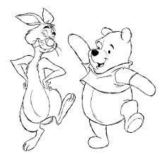 Printable coloring pages of disney's winnie the pooh, tigger, piglet, eeyore and others napping. Rabbit And Pooh Coloring Page Free Printable Coloring Pages Winnie The Pooh Drawing Disney Coloring Pages Cartoon Coloring Pages