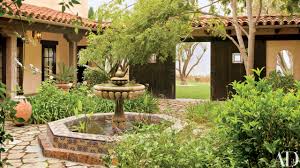Spanish haciendas beautiful scenery sidewalk garden plants spain travel orange blossom versailles. David L Leavengood Turns A California Horse Ranch Into A Spanish Colonial Style Residence Architectural Digest