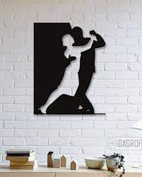 Tango Dance Design Metal Wall Art Christmas Gifts For Her Hanukkah Gifts Home Wall Decoration Gifts For Mom Housewarming Gifts Metal Tree Wall Art Unique Metal Wall Art Metal Butterfly Wall
