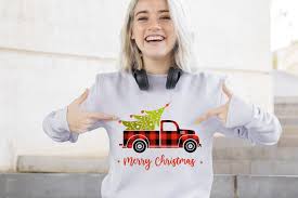 Christmas related set 5 (solid). Christmas Truck Svg Red Truck With Tree Buffalo Plaid Svg 1033847 Cut Files Design Bundles