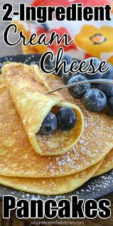 2 Ingredient Cream Cheese Pancakes In 2020 Cream Cheese Pancakes Cream Cheese Recipes Low Carb Breakfast