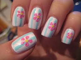 Flower nail art designs are pretty and feminine nail art designs that any women can try! Easy Flower Nail Designs Top 24 Styles In Pictures Nails Pix