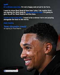 Trent Alexander-Arnold delivering his first speech at Real Madrid in  perfect Spanish was not