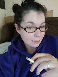 Aww yeaaa! Smoked my whole joint and my first cigarette in almost 2 days!!  Please excuse my sickly face and crazy hair 😂😂😷😷 it's been a rough past  couple days. BUT.. this