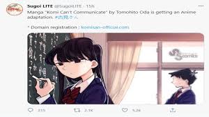 It's shouko komi's first day at the prestigious itan private high school, and she has already risen to the status of the school's madonna. Komi Can T Communicate Is Getting A Anime Adaptation Youtube
