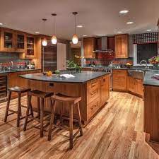 Kitchen cabinets and flooring combinations unique 10 inspiring gray. Red Oak Floor Design Ideas Pictures Remodel And Decor Contemporary Wood Kitchen Wood Floor Kitchen Kitchen Remodel