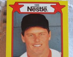 Roger Clemens Nestle Baseball Card 1988 No 1 Boston Red Sox Trading Card  Vintage Sports Memorabilia PanchosPorch