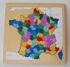 Wooden Jigsaw Puzzle Of France Showing Each Of The Departments Etsy Wooden Jigsaw Puzzles Jigsaw Puzzles France Map