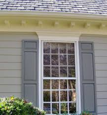 Shutters Dentils Seem Pretty Simple And Crown Molding Above Window Window Trim Exterior Window Shutters Exterior Windows Exterior
