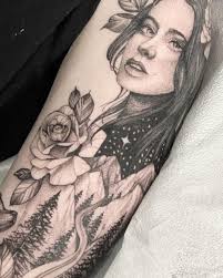 Mother Nature • • Maybe she can make summer come sooner? Haha yes please. •  Made with @empireinks and @axysrotary At the best place @blackferntattoo •  • • #tattoo #inked #blackferntattoo #